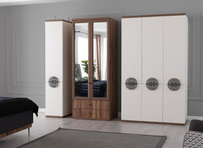 White Bedroom Wardrobe Wooden Furniture Designer Modern Wardrobe